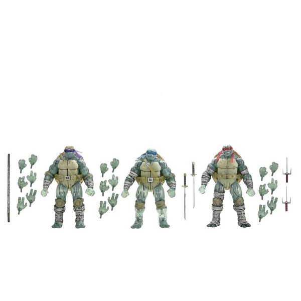 Nindzsa Teknőcök The Last Ronin Ghost Brothers 3 darabos szett 18cm