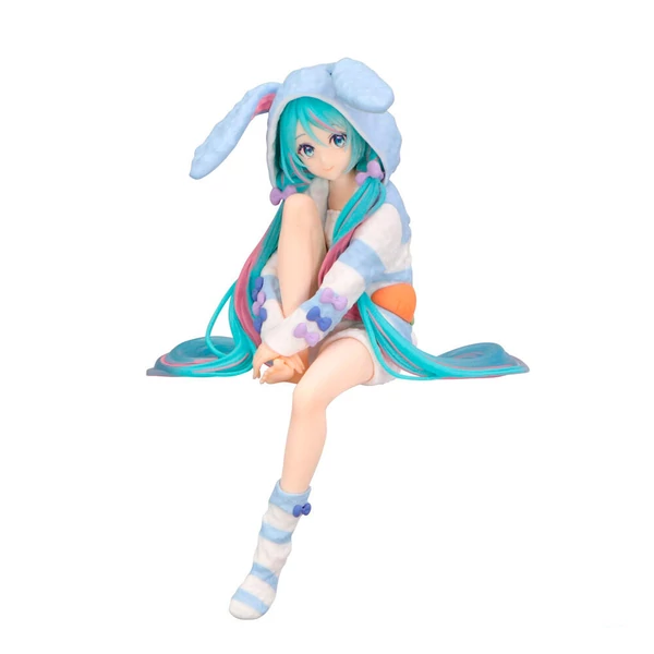 Hatsune Miku Nyuszifüles kapucnis pizsamás Noodle Stopper figura 14cm