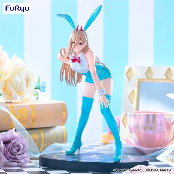 Chainsaw Man Power Light Blue Color Bicute Bunnies figura 25 cm