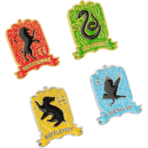 Harry Potter Roxfort 4 darabos kitűző készlet