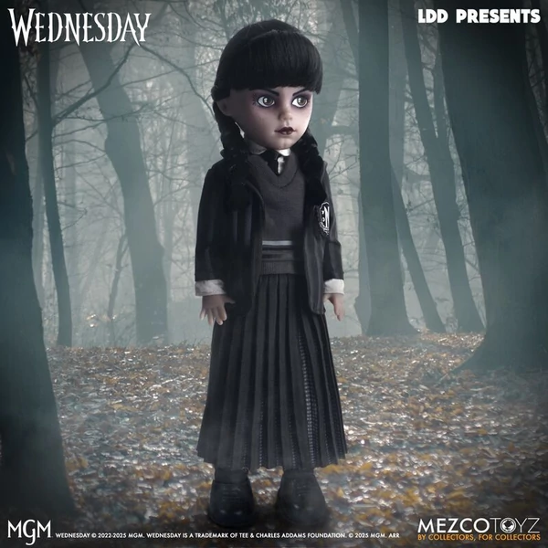 Living Dolls Wednesday egyenruhás baba (25,5 cm)