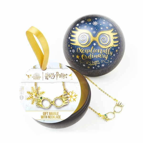 Harry Potter Luna Lovegood szemüveg nyaklánc + karácsonyfadísz