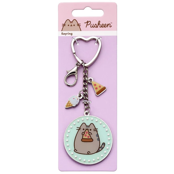 Pusheen Pizza kulcstartó