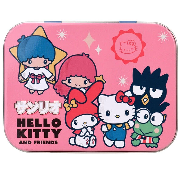 Hello Kitty és barátai fém sebtapasz tartó doboz
