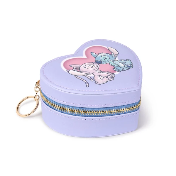 Disney Stitch & Angel szív alakú ékszerdoboz