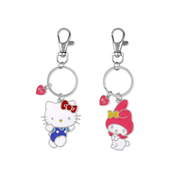 Hello Kitty és barátai 2 darabos kulcstartó készlet