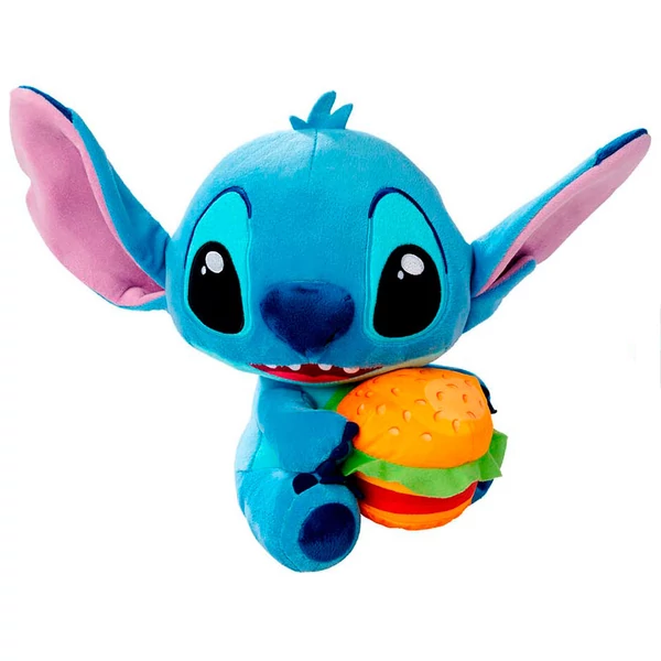 Disney Stitch hamburger plüssfigura, 25 cm