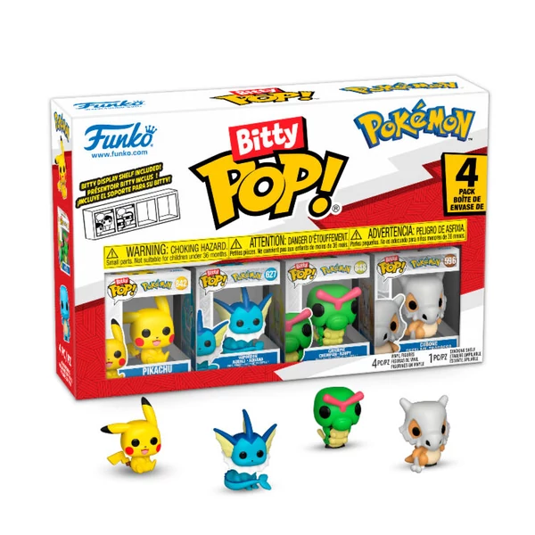 Bitty POP Pokemon Pikachu 4-es figura szett