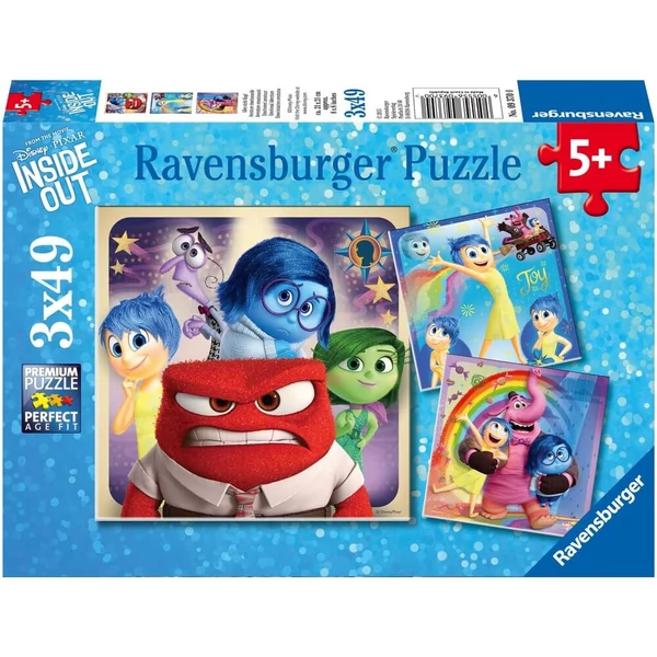 Disney Pixar Agymanók puzzle 3x49db