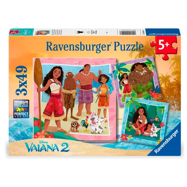 Disney Vaiana 2 puzzle 3x49 db-os