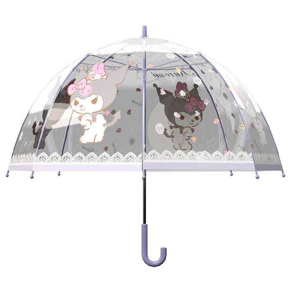 Hello Kitty Kuromi manuális buborék esernyő, 48 cm