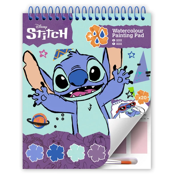 Disney Stitch akvarell vázlatfüzet