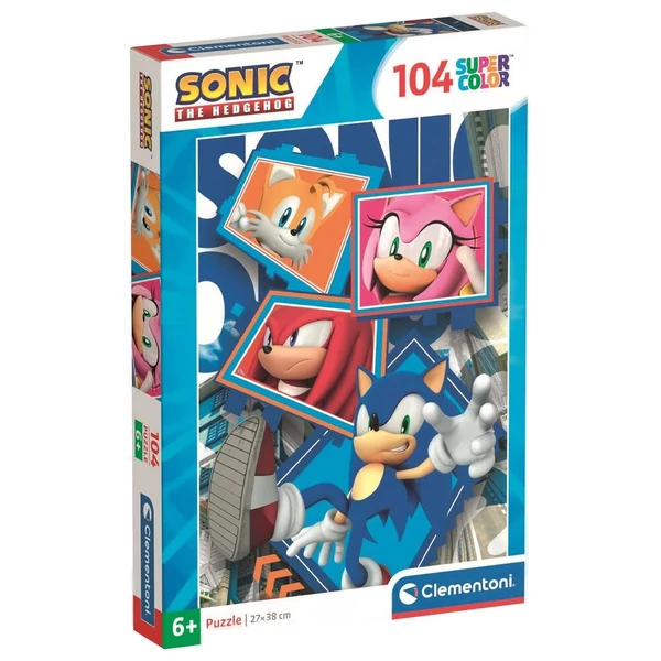 Sonic, a sündisznó puzzle, 104 db-os