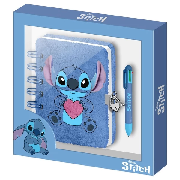 Disney Stitch plüss napló + toll