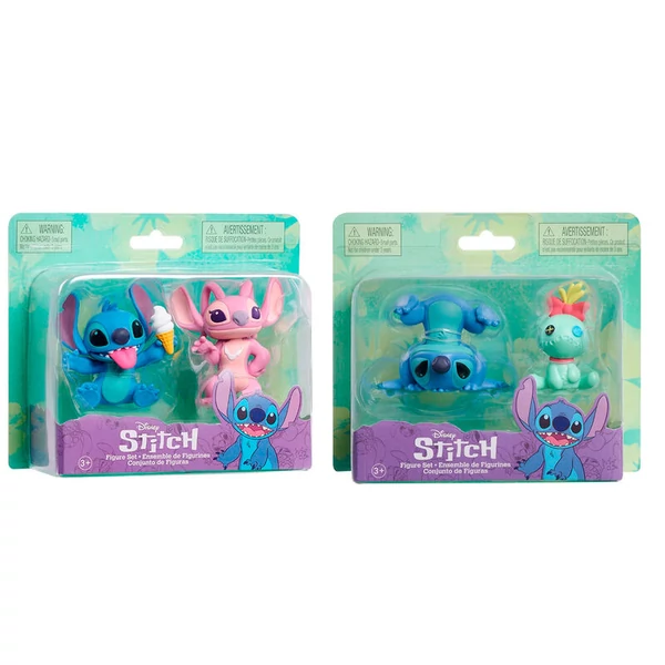 Disney Stitch 2 darabos figura szett, 7,5 cm - válogatás