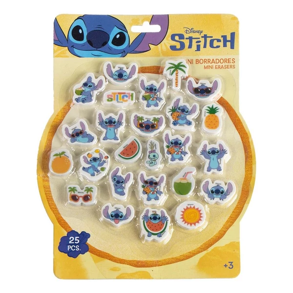 Disney Stitch 25 darabos radír készlet