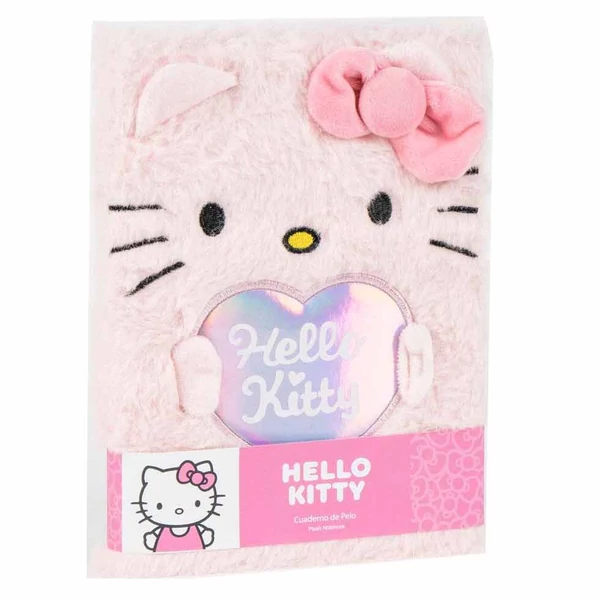 Hello Kitty plüss jegyzetfüzet