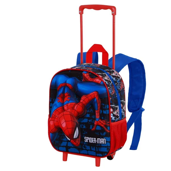 Marvel Pókember Wall 3D gurulós hátizsák 34cm