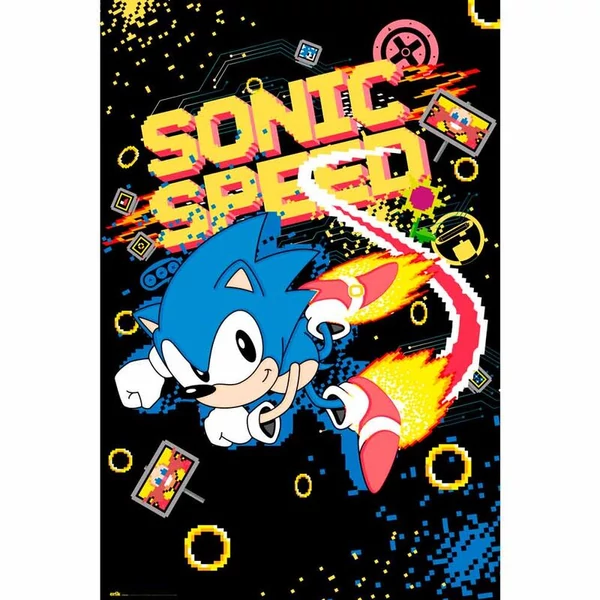 Sonic, a sündisznó Speed Sega poszter