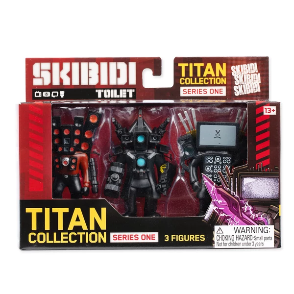 Skibidi Toilet Titan Collection 3 db-os figura csomag