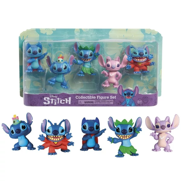 Disney Stitch 5 db-os figurakészlet 7 cm