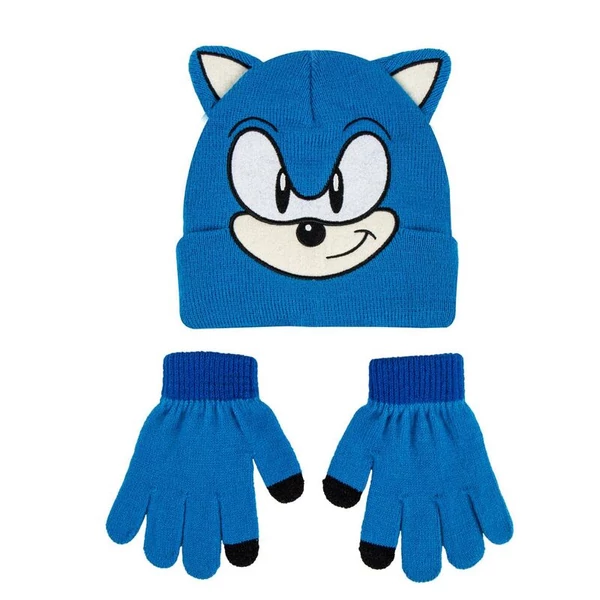 Sonic a sündisznó sapka és kesztyű szett