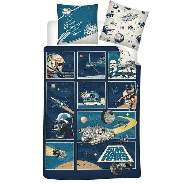 Star Wars pamut ágyneműhuzat garnitúra 90 cm-es ágyhoz