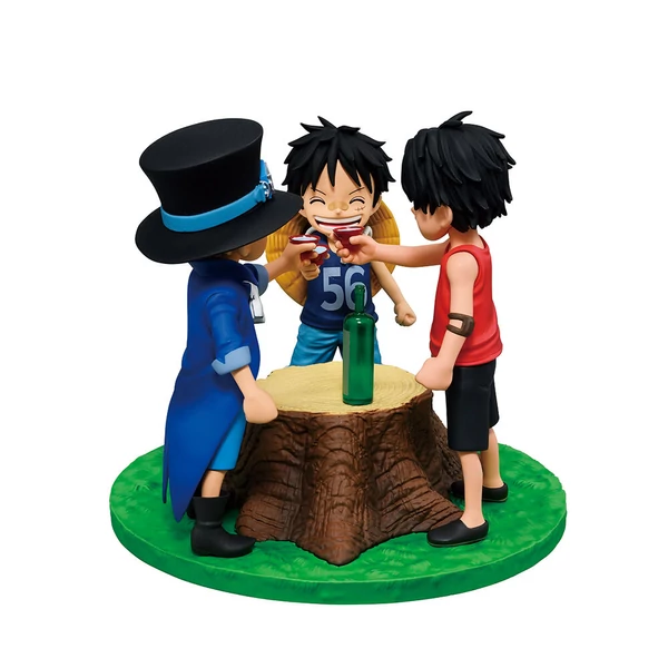 One Piece Dramatic Memories Ace & Sabo & Luffy Ichibansho figura 10cm