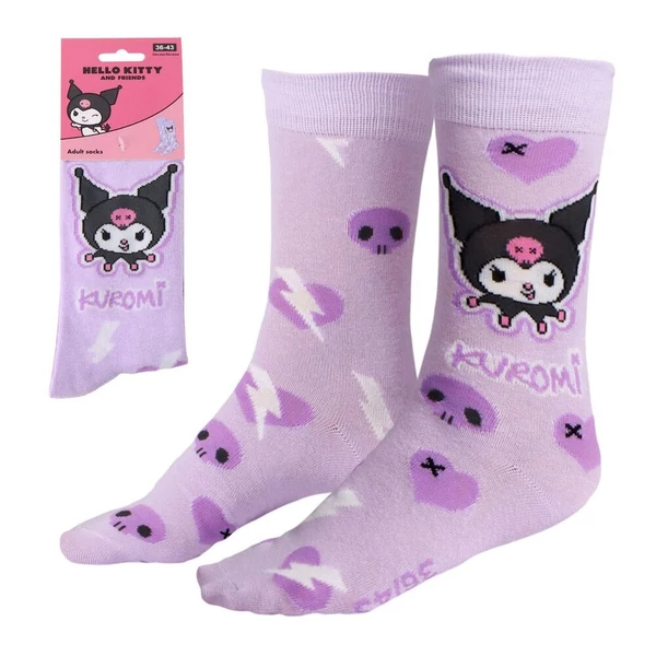 Hello Kitty Kuromi felnőtt zokni