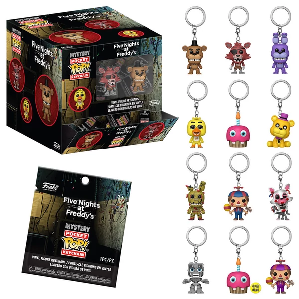 Válogatott Pocket POP kulcstartó Mystery Five Nights at Freddys