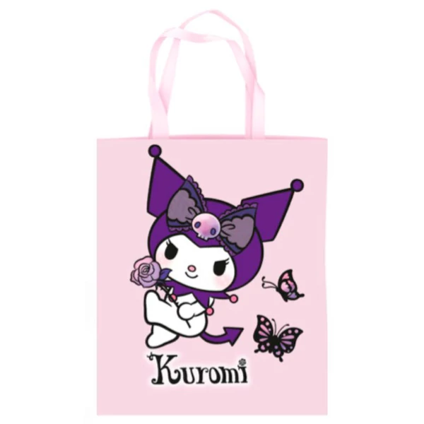 Hello Kitty Kuromi Pink Butterfly bevásárlótáska