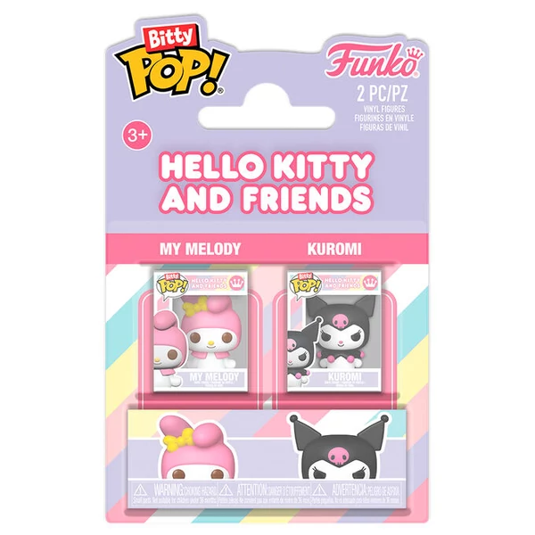 Bitty POP! 2 darabos szett Sanrio Hello Kitty és barátai My Melody és Kuromi