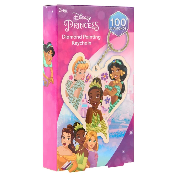 Disney Hercegnők gyémántfestő kulcstartó