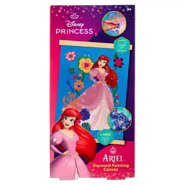 Disney Hercegnők fa keretes gyémántfestő készlet