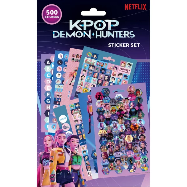 KPop Demon Hunters matrica készlet 500db