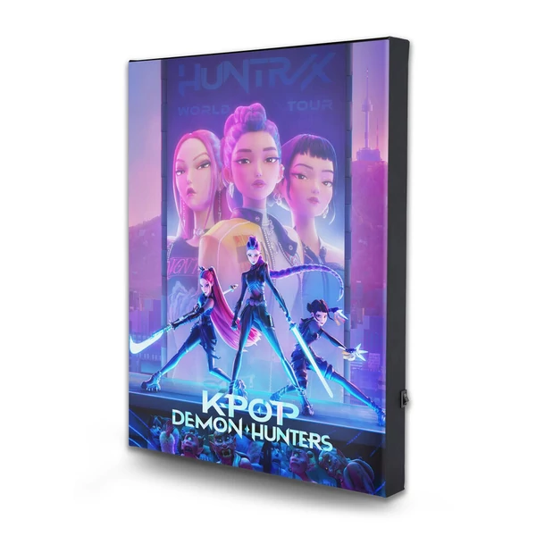 KPop Demon Hunters világító vászonkép