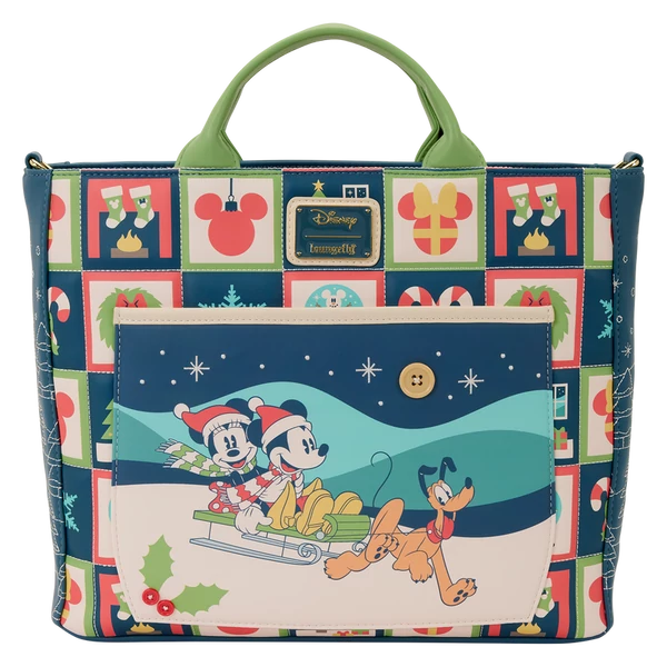 Loungefly Disney Mickey és Minnie ünnepi hátizsák táska