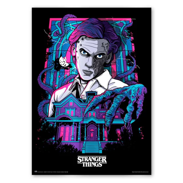Stranger Things fluoreszkáló poszter