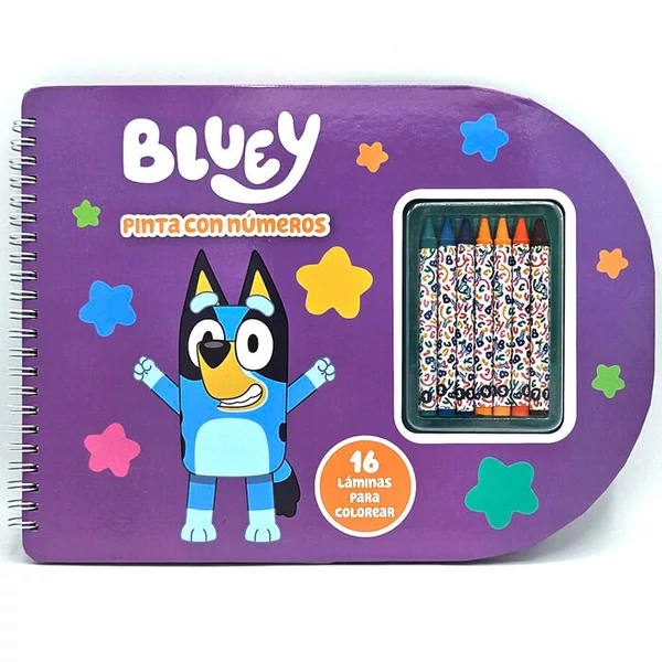Bluey számfestő füzet