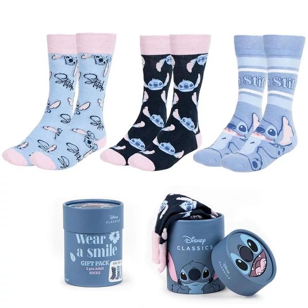 Disney Stitch felnőtt zokni, 3 pár
