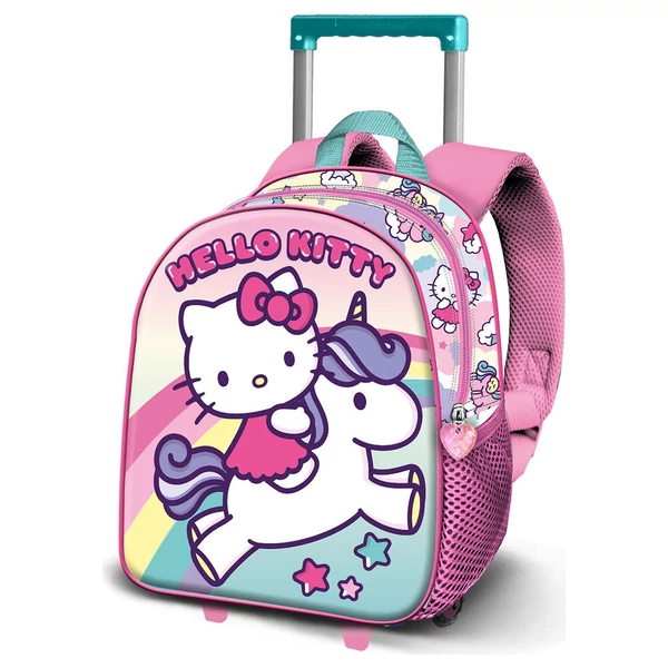 Hello Kitty Unicorn 3D gurulós iskolatáska 31cm