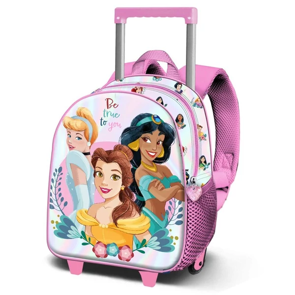 Disney Hercegnők 3D gurulós hátizsák, 31 cm