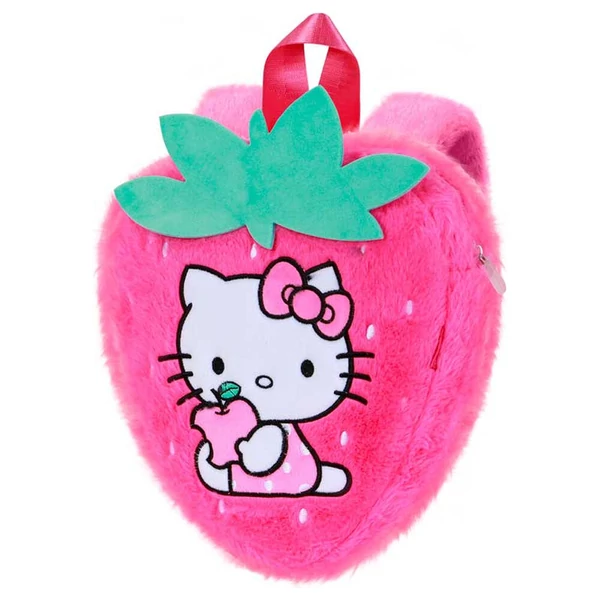 Hello Kitty Strawberry plüss hátizsák