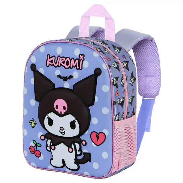 Hello Kitty és barátai Kuromi Rebel 3D hátizsák, 30 cm