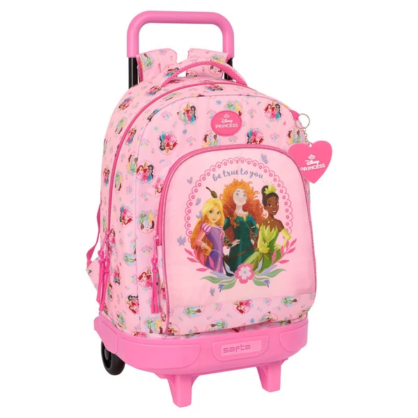 Disney Hercegnők kompakt gurulós iskolatáska 43 cm