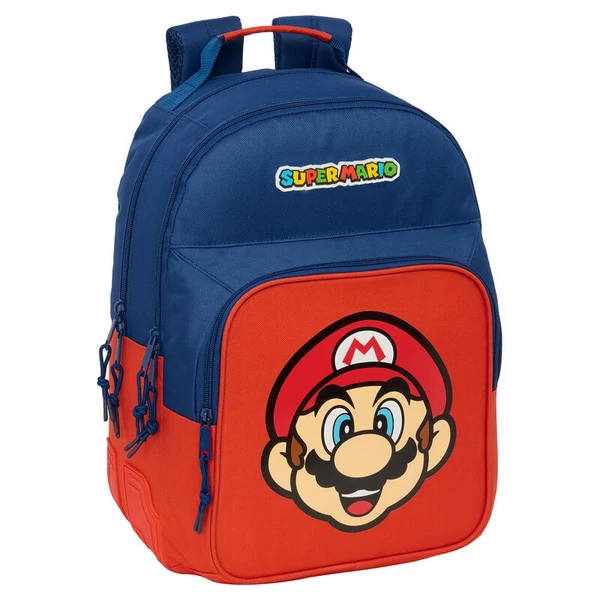 Super Mario Bros Mamma Mia vázra rögzíthető hátizsák 42cm (Extra védelem)