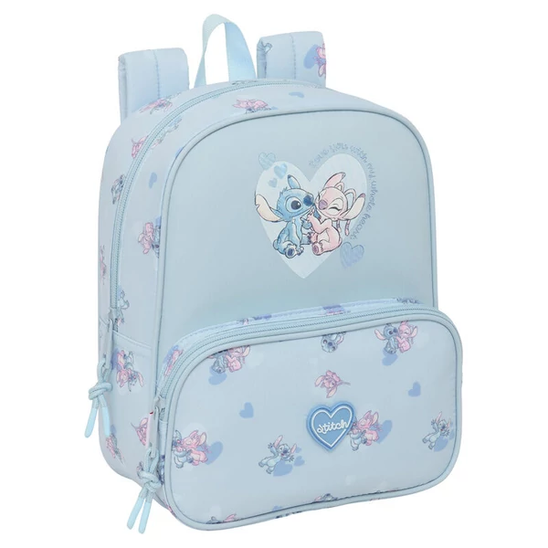 Disney Stitch rögzíthető ovis hátizsák 27cm