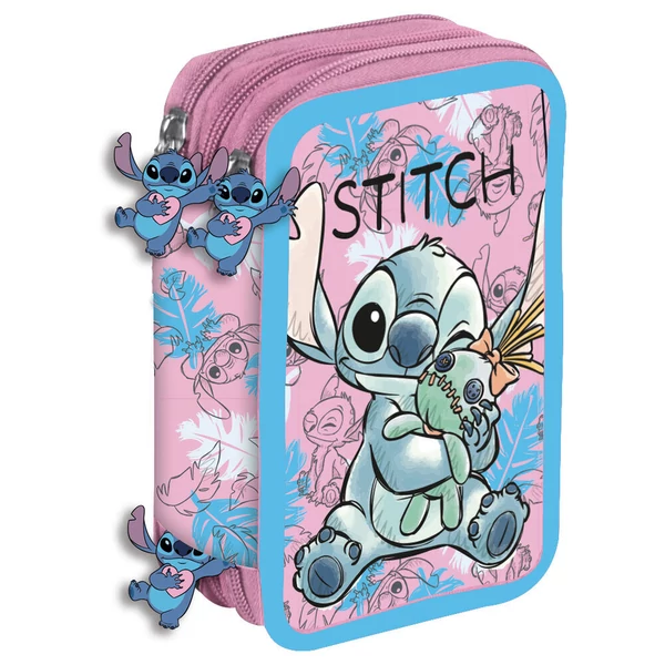 Disney Stitch Doll háromrekeszes tolltartó