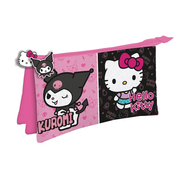 Hello Kitty & Kuromi háromszintes tolltartó