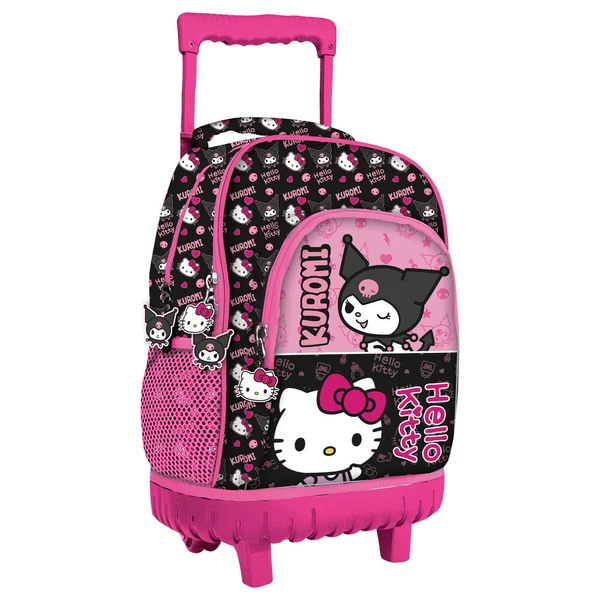 Hello Kitty & Kuromi gurulós táska 44cm
